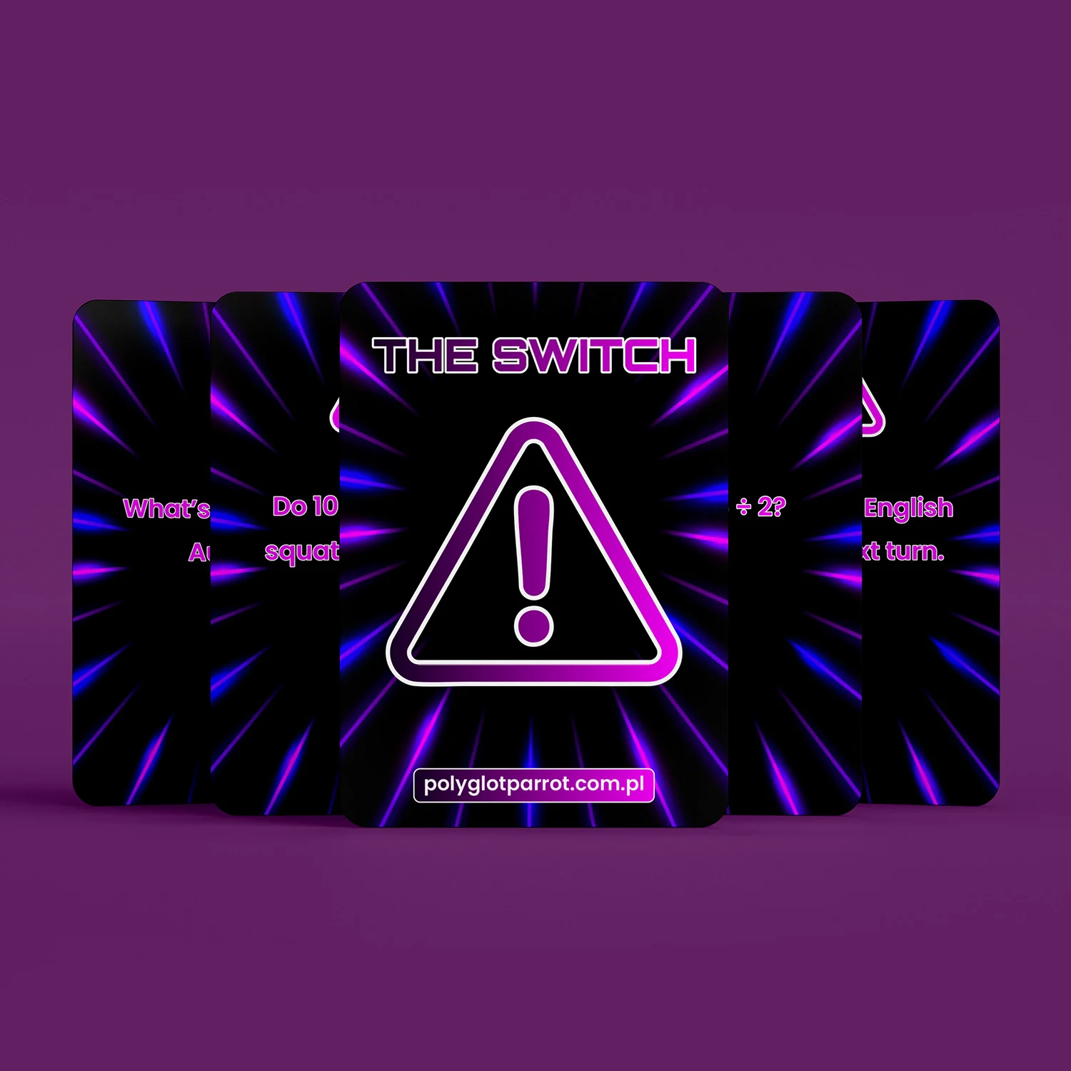 Karty Question i Dare do gry THE SWITCH
