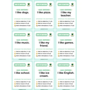Say It Better – Darmowe karty do mówienia po angielsku (A1–A2)